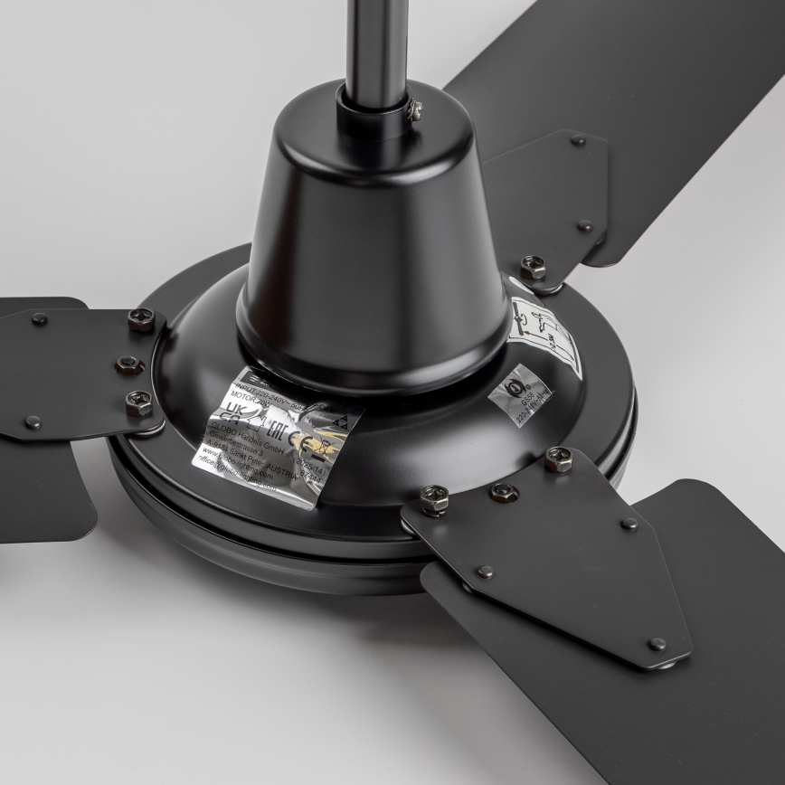 ZEVENTI - Ceiling fan TOFINO black