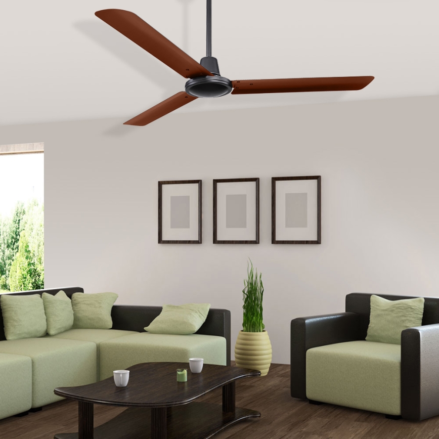ZEVENTI - Ceiling fan TOFINO brown