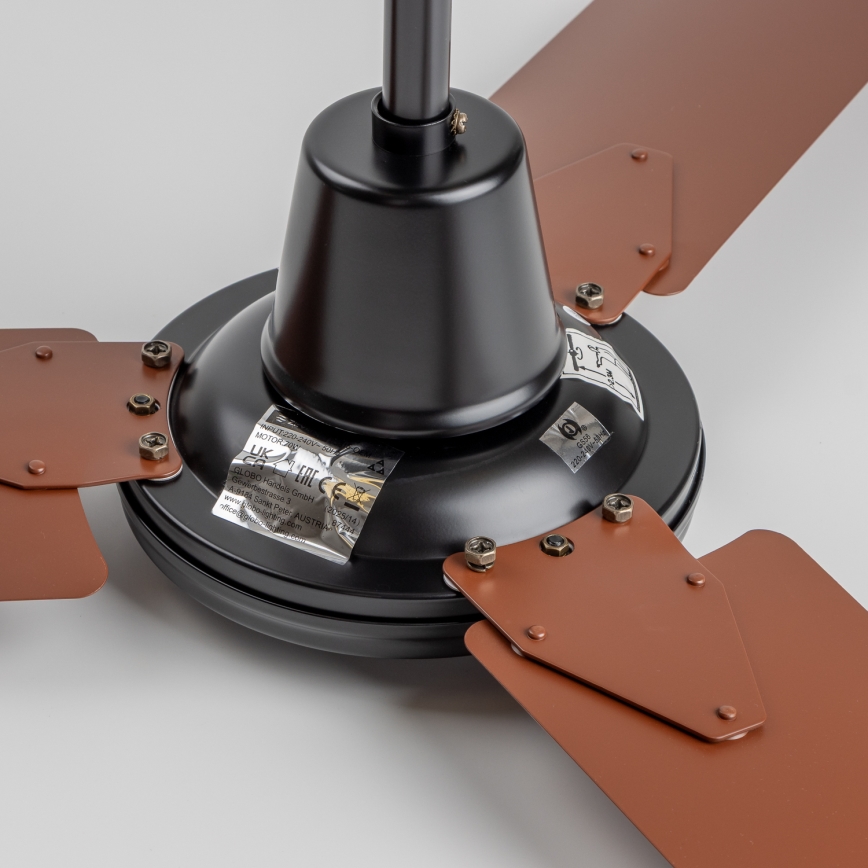 ZEVENTI - Ceiling fan TOFINO brown