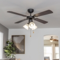 ZEVENTI - Ceiling fan ZURRIOLA 3xE27/60W/230V