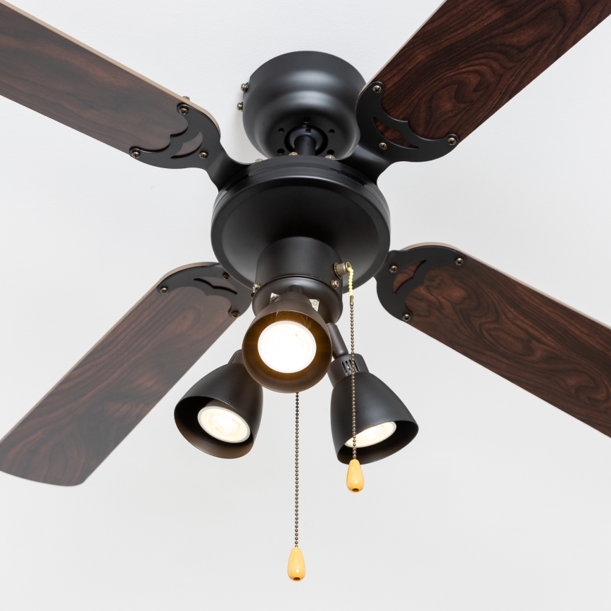 ZEVENTI - Ceiling fan ZURRIOLA 3xGU10/50W/230V