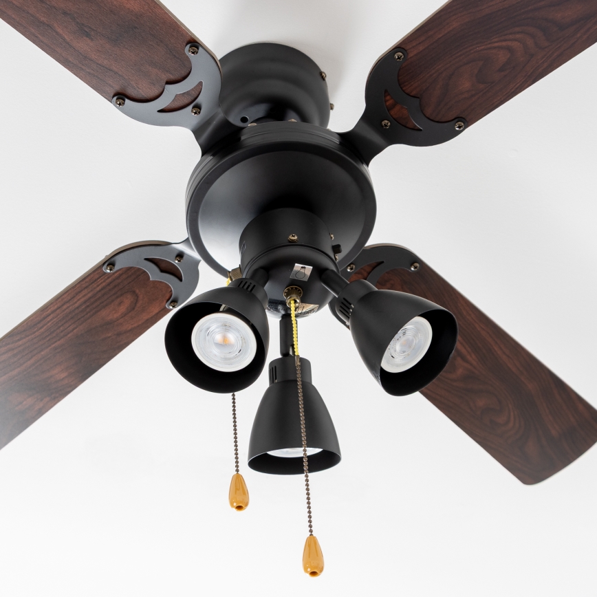 ZEVENTI - Ceiling fan ZURRIOLA 3xGU10/50W/230V
