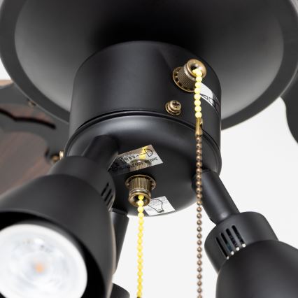 ZEVENTI - Ceiling fan ZURRIOLA 3xGU10/50W/230V