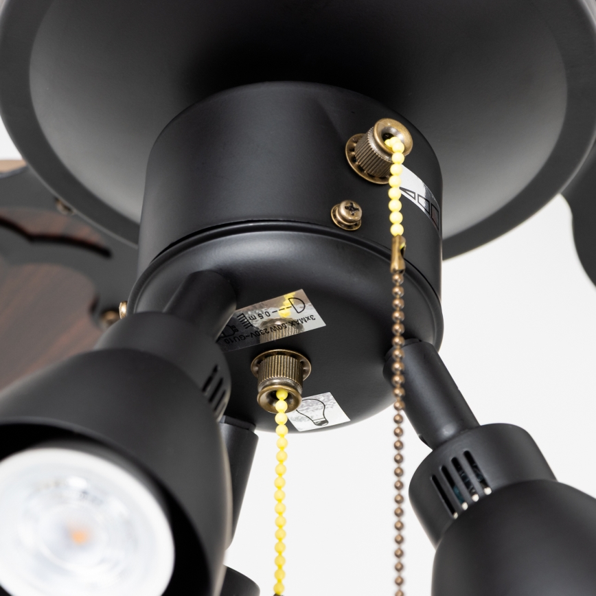 ZEVENTI - Ceiling fan ZURRIOLA 3xGU10/50W/230V