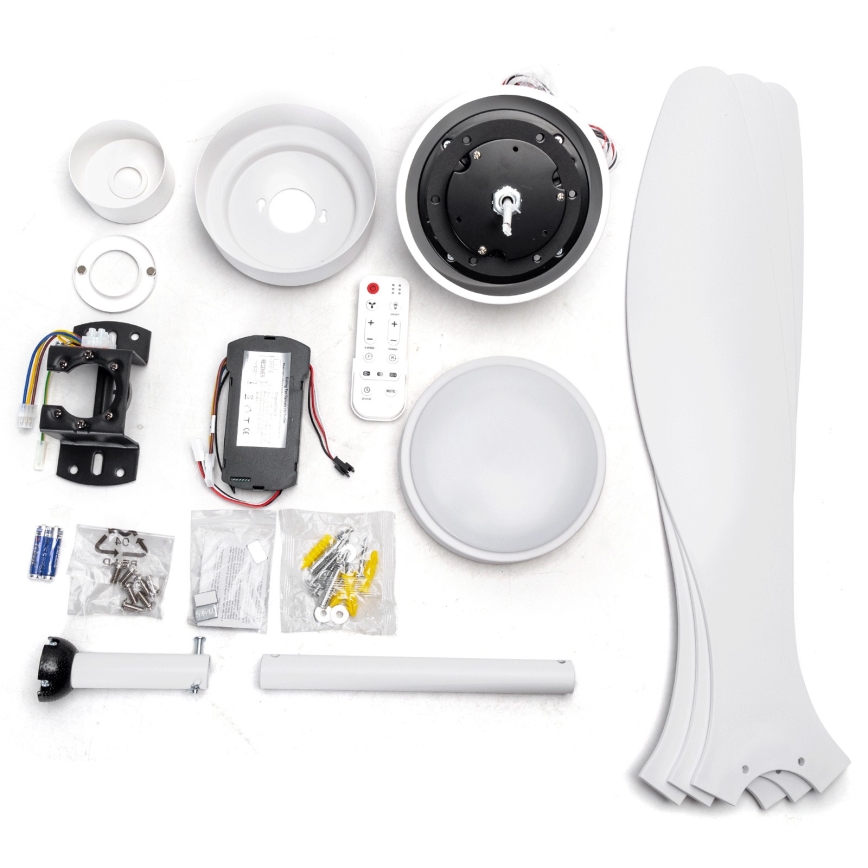 ZEVENTI - LED Dimmable Ceiling Fan ULUWATU LED/20W/230V 2700-6500K 132cm White + Remote Control