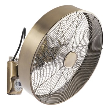 ZEVENTI - FANNY 50W/230V Wall Fan, Bronze + Remote Control