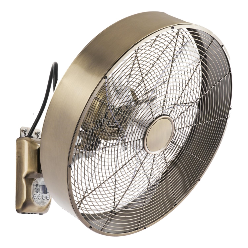 ZEVENTI - FANNY 50W/230V Wall Fan, Bronze + Remote Control