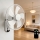 ZEVENTI - FANNY Wall-Mounted Fan 45W/230V Ø 41 cm White + Remote Control