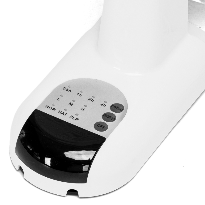 ZEVENTI - FANNY Wall-Mounted Fan 45W/230V Ø 41 cm White + Remote Control