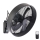 ZEVENTI - FANNY Wall-mounted Fan 50W/230V, 45 cm Diameter, Black + Remote Control