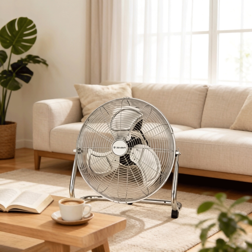 ZEVENTI - Floor Fan FLOW 100W/230V