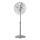 ZEVENTI - FLOW Pedestal Fan 125 cm, 50W/230V, Glossy Chrome
