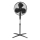 ZEVENTI - FLOW Pedestal Fan 40W/230V, 120 cm, Black