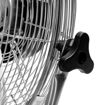 ZEVENTI - FLOW Pedestal Fan 60W/230V 44.5 cm Polished Chrome