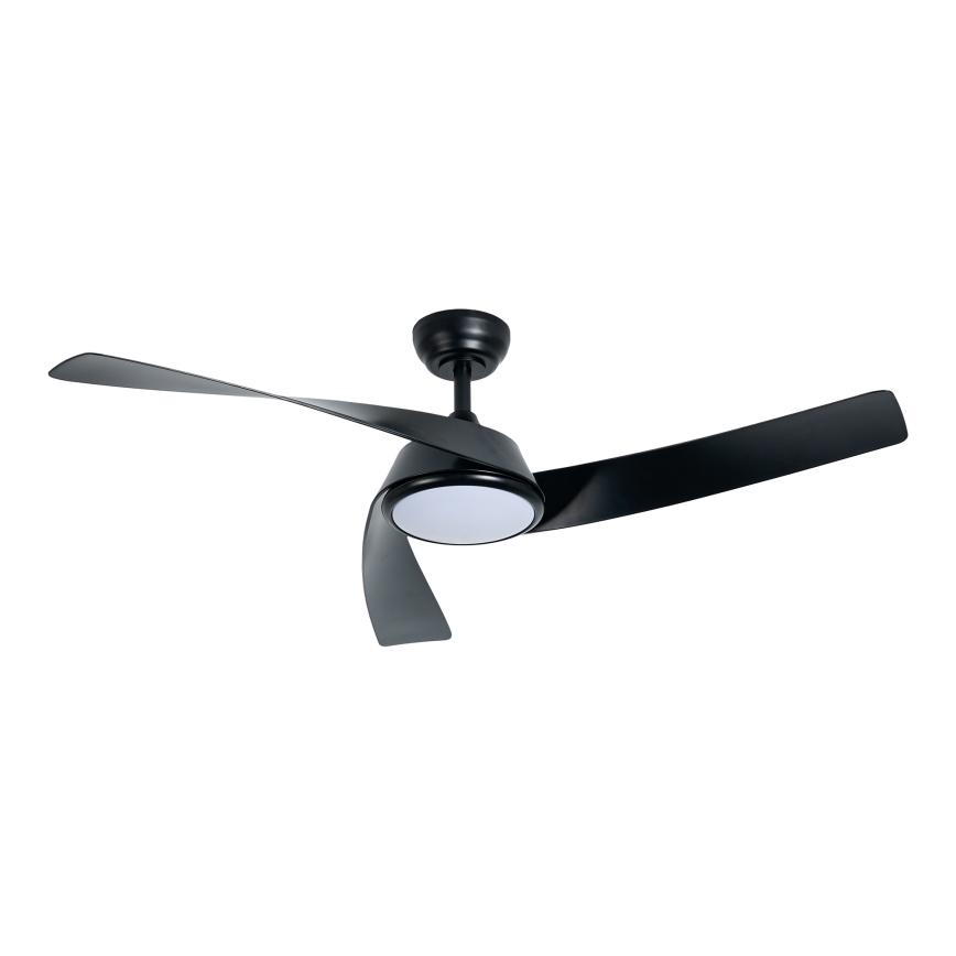 ZEVENTI - AERYS LED Dimmable Ceiling Fan LED/24W/230V, 3000/4000/6000K, Tuya Wi‑Fi, Black + Remote Control