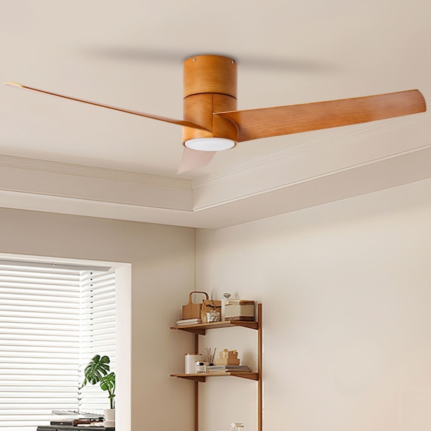 ZEVENTI - LED Ceiling fan BARROSA LED/18W/230V 3000/4000/6000K Wi-Fi Tuya brown + remote control