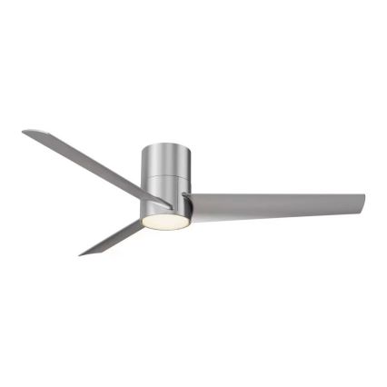 ZEVENTI - LED Ceiling fan BARROSA LED/18W/230V 3000/4000/6000K Wi-Fi Tuya matte chrome + remote control