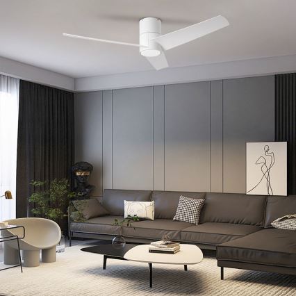 ZEVENTI - LED Dimmable ceiling fan BARROSA LED/18W/230V 3000-6000K Wi-Fi Tuya white + remote control