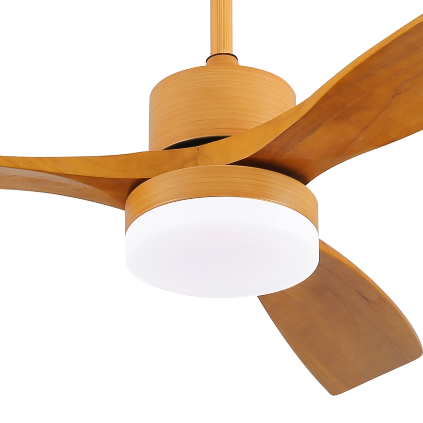 ZEVENTI - LED Dimmable ceiling fan MARE LED/24W/230V 3000-6000K Wi-Fi Tuya oak + remote control