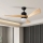 ZEVENTI - LED Ceiling fan NATURITO LED/18W/230V 3000-6000K Wi-Fi Tuya black/oak + remote control