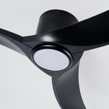 ZEVENTI - ORBITO Dimmable LED Ceiling Fan LED/24W/230V 3000/4000/6000K Wi-Fi Tuya Black + Remote Control