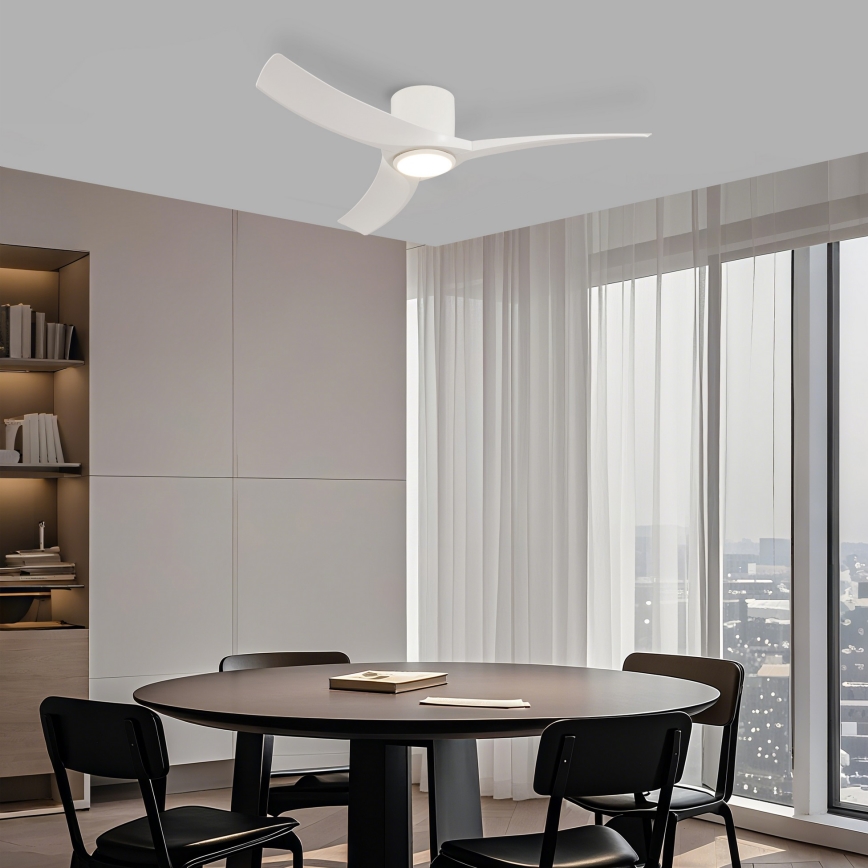 ZEVENTI - ORBITO Dimmable LED Ceiling Fan LED/24W/230V 3000/4000/6000K Tuya Wi-Fi White + Remote Control