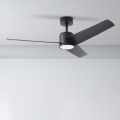 ZEVENTI - LED Ceiling Fan ORVIETO LED/18W/230V 3000/4000/6000K Wi-Fi Tuya black + remote control
