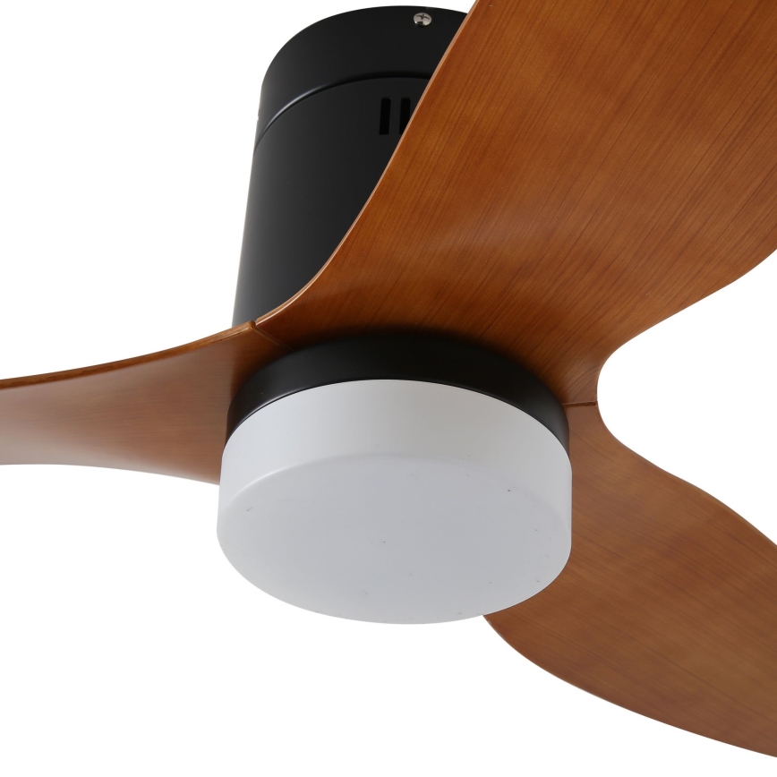 ZEVENTI - LED Dimmable ceiling fan PADUA LED/18W/230V 3000-6000K Wi-Fi Tuya black/brown + remote control