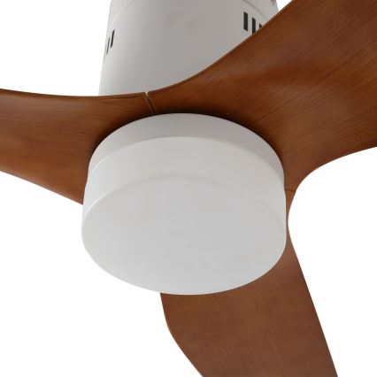 ZEVENTI - LED Dimmable ceiling fan PADUA LED/18W/230V 3000-6000K Wi-Fi Tuya white/brown + remote control