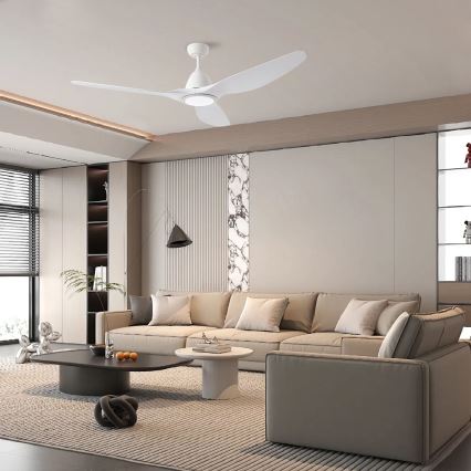 ZEVENTI - LED Dimmable ceiling fan URBINO LED/20W/230V 3000-6000K Wi-Fi Tuya white + remote control