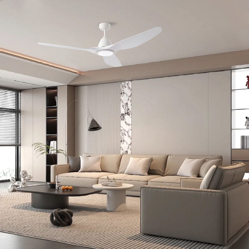 ZEVENTI - LED Dimmable ceiling fan URBINO LED/20W/230V 3000-6000K Wi-Fi Tuya white + remote control