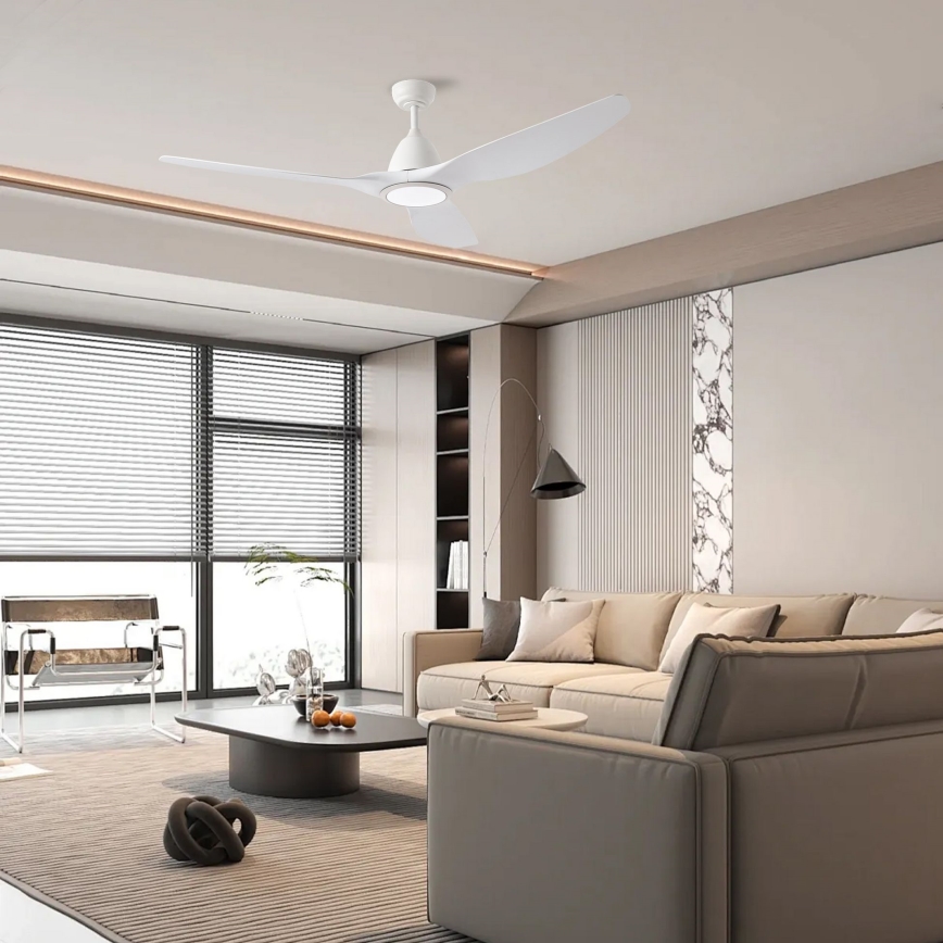 ZEVENTI - LED Dimmable ceiling fan URBINO LED/20W/230V 3000-6000K Wi-Fi Tuya white + remote control