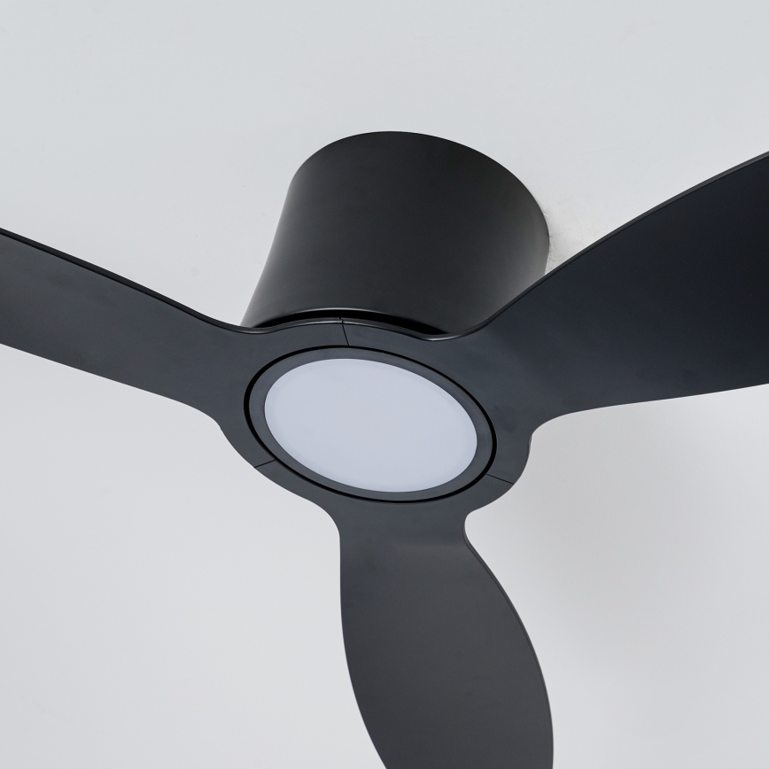 ZEVENTI - LED Dimmable Ceiling Fan VENTORA LED/24W/230V 3000/4000/6000K Wi-Fi Tuya Black + Remote Control