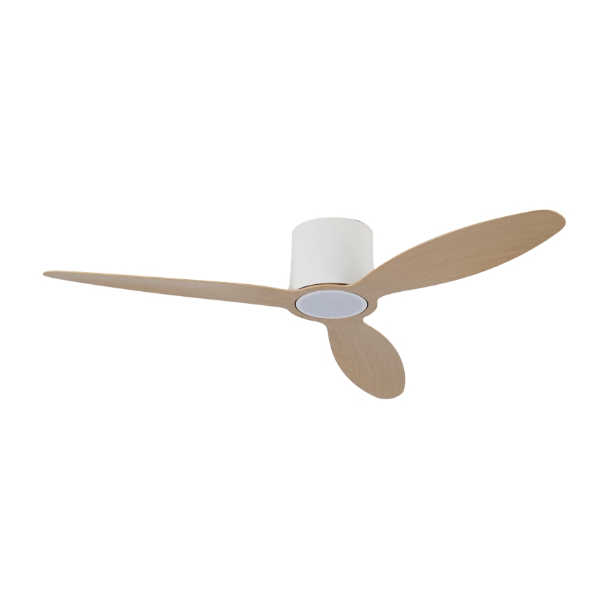 ZEVENTI - LED Dimmable Ceiling Fan VENTORA LED/24W/230V 3000/4000/6000K Wi-Fi Tuya white/oak + remote control