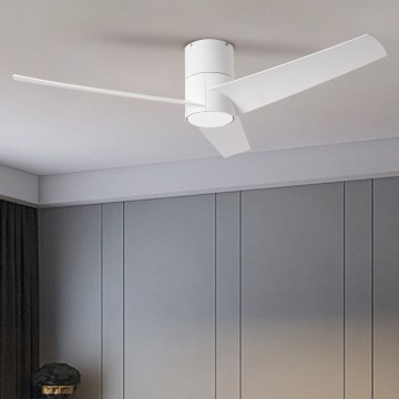 ZEVENTI - LED Dimmable ceiling fan BARROSA LED/18W/230V 3000-6000K Wi-Fi Tuya white + remote control