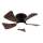 ZEVENTI - LED Dimmable ceiling fan MUNDAKA LED/10W/230V 3000-6500K brown + remote control