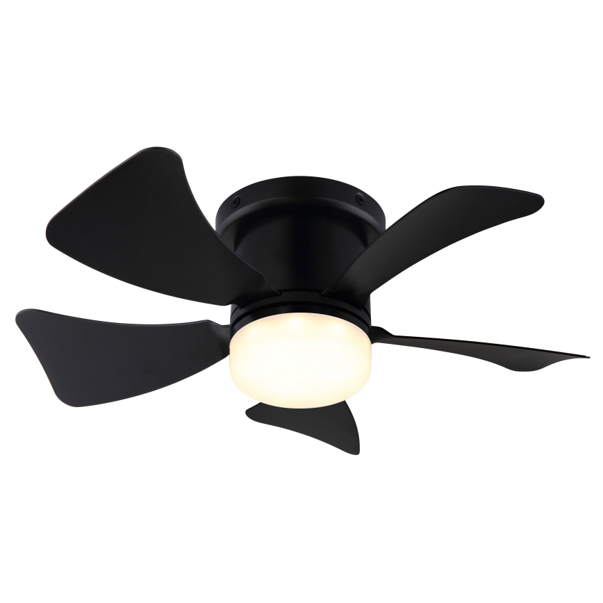 ZEVENTI - LED Dimmable ceiling fan MUNDAKA LED/10W/230V 3000-6500K black + remote control