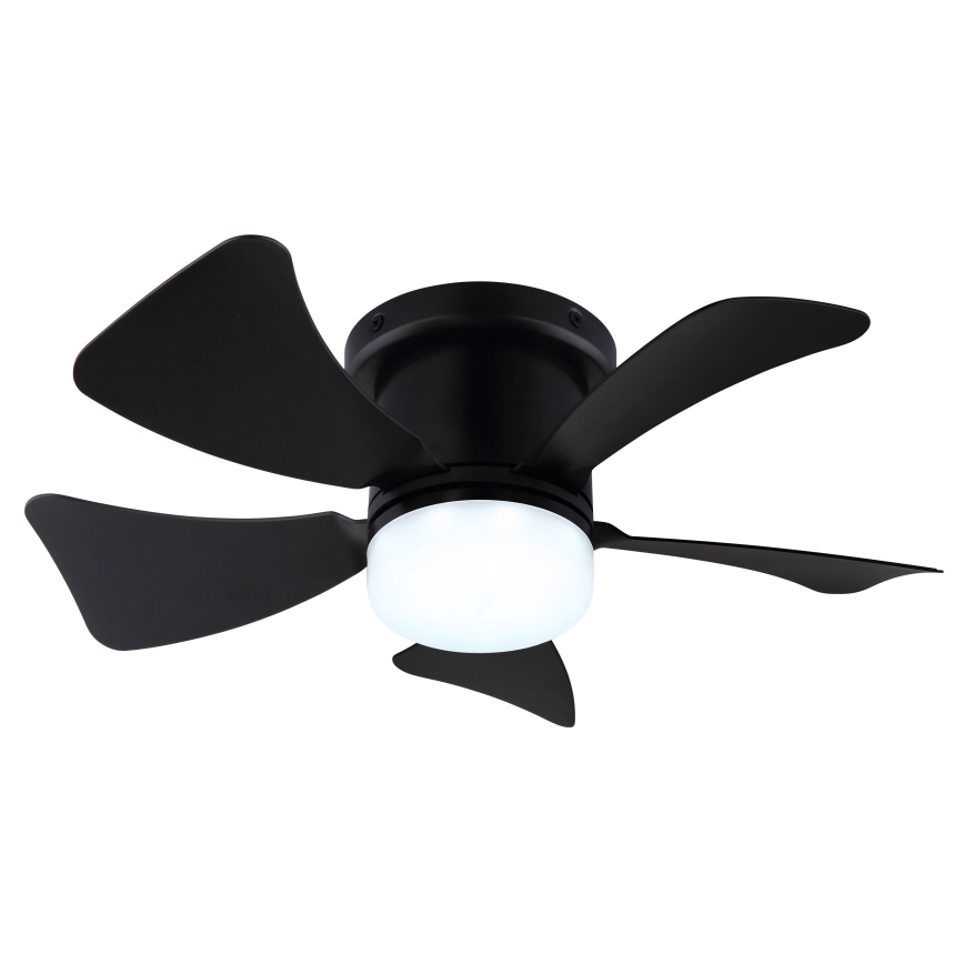ZEVENTI - LED Dimmable ceiling fan MUNDAKA LED/10W/230V 3000-6500K black + remote control
