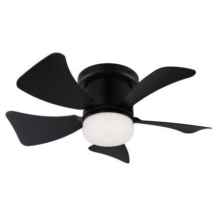 ZEVENTI - LED Dimmable ceiling fan MUNDAKA LED/10W/230V 3000-6500K black + remote control