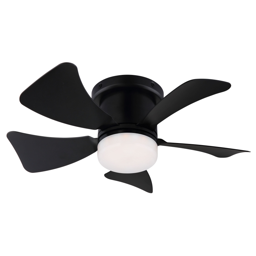 ZEVENTI - LED Dimmable ceiling fan MUNDAKA LED/10W/230V 3000-6500K black + remote control