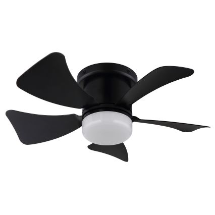 ZEVENTI - LED Dimmable ceiling fan MUNDAKA LED/10W/230V 3000-6500K black + remote control