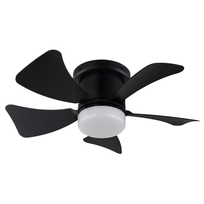 ZEVENTI - LED Dimmable ceiling fan MUNDAKA LED/10W/230V 3000-6500K black + remote control