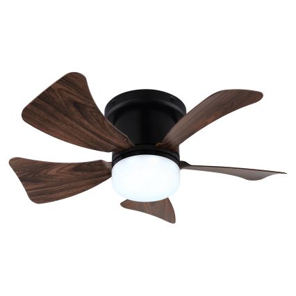 ZEVENTI - LED Dimmable ceiling fan MUNDAKA LED/10W/230V 3000-6500K brown + remote control