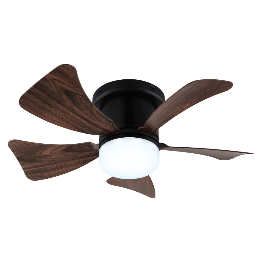 ZEVENTI - LED Dimmable ceiling fan MUNDAKA LED/10W/230V 3000-6500K brown + remote control