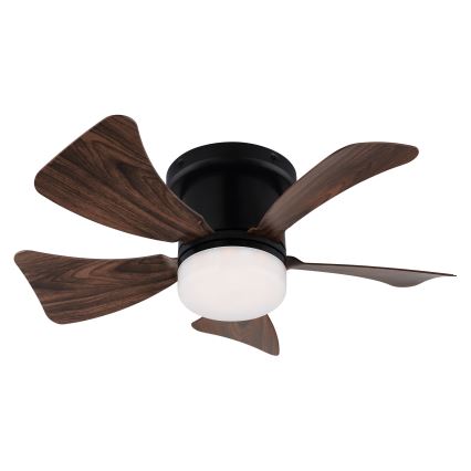 ZEVENTI - LED Dimmable ceiling fan MUNDAKA LED/10W/230V 3000-6500K brown + remote control