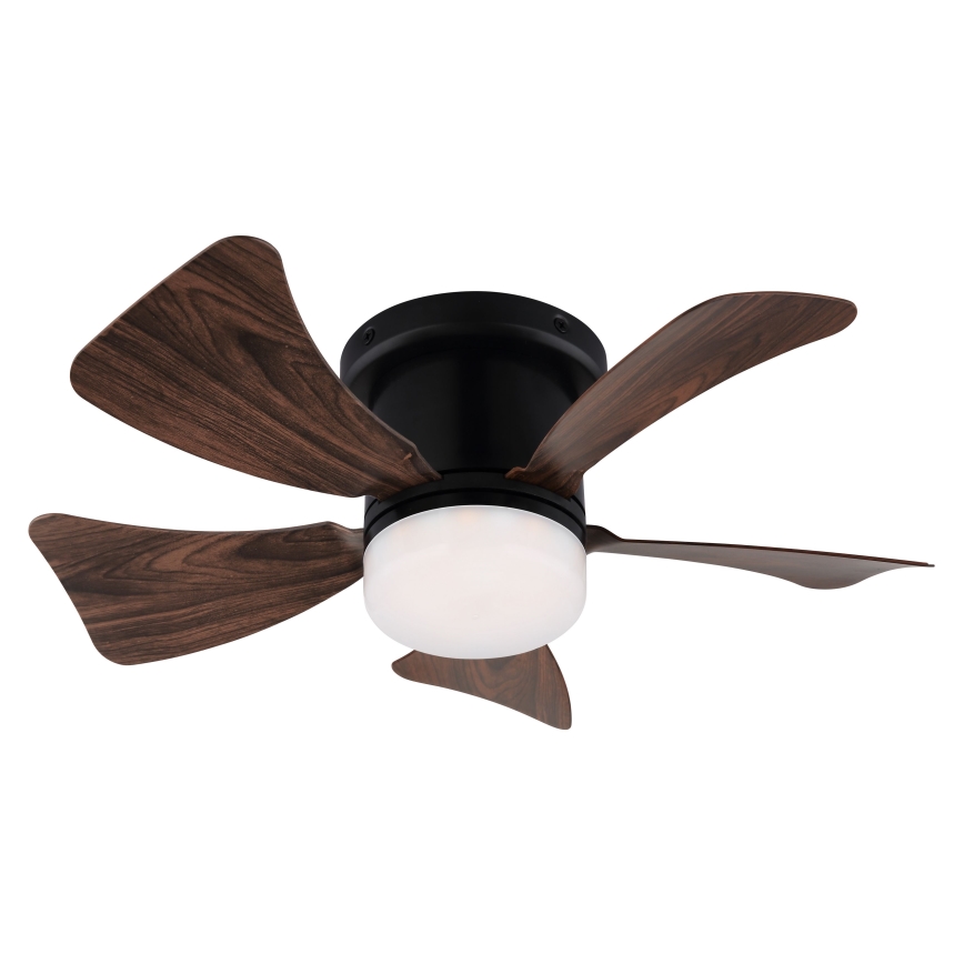 ZEVENTI - LED Dimmable ceiling fan MUNDAKA LED/10W/230V 3000-6500K brown + remote control