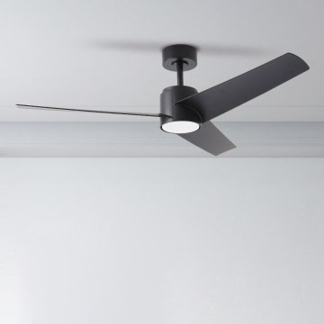 ZEVENTI - LED Dimmable ceiling fan ORVIETO LED/18W/230V 3000-6000K Wi-Fi Tuya black + remote control