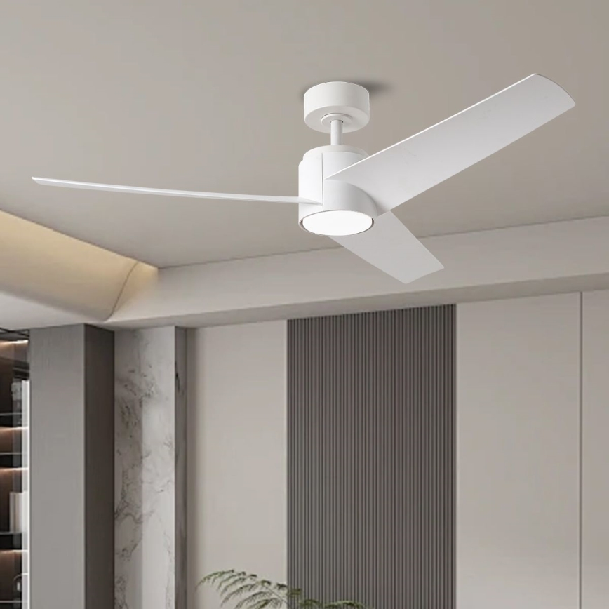 ZEVENTI - LED Dimmable ceiling fan ORVIETO LED/18W/230V 3000-6000K Wi-Fi Tuya white + remote control