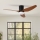 ZEVENTI - LED Dimmable ceiling fan PADUA LED/18W/230V 3000-6000K Wi-Fi Tuya black/brown + remote control