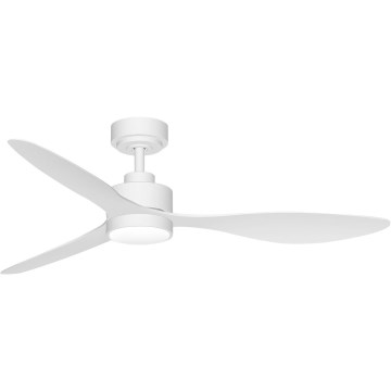 ZEVENTI - LED Dimmable Ceiling Fan ULUWATU LED/20W/230V 2700-6500K 132cm White + Remote Control